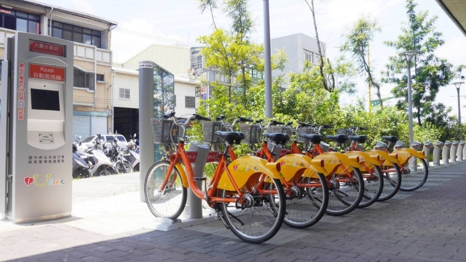 大慶火車站iBike租賃站今啟用　 中市府爭取明年預算倍增iBike站。(記者陳信宏翻攝)